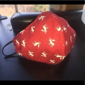 SOLD! Moose print red face mask adult unisex